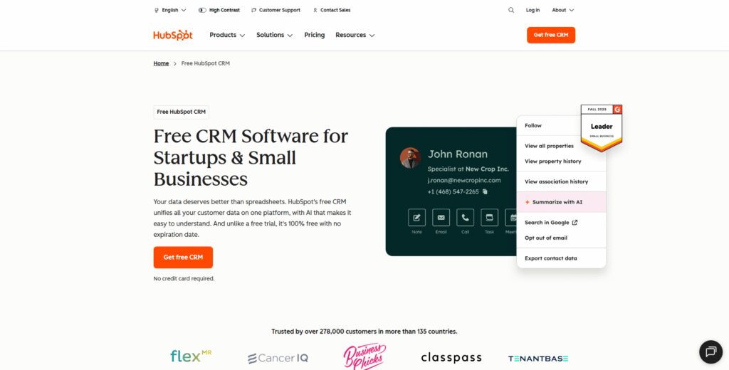 HubSpot CRM – Customer Relationship Management