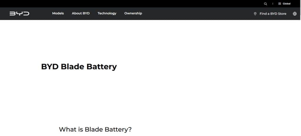 BYD Blade Battery