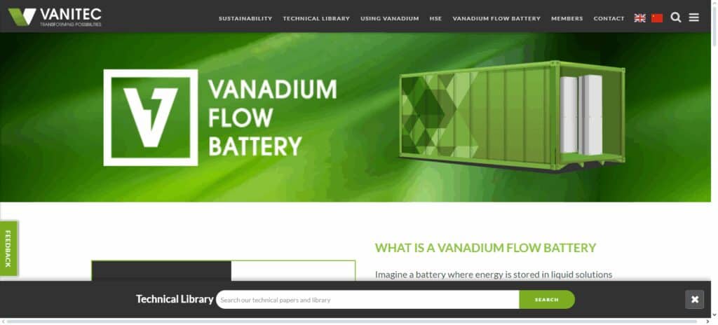 Vanadium Flow Batteries