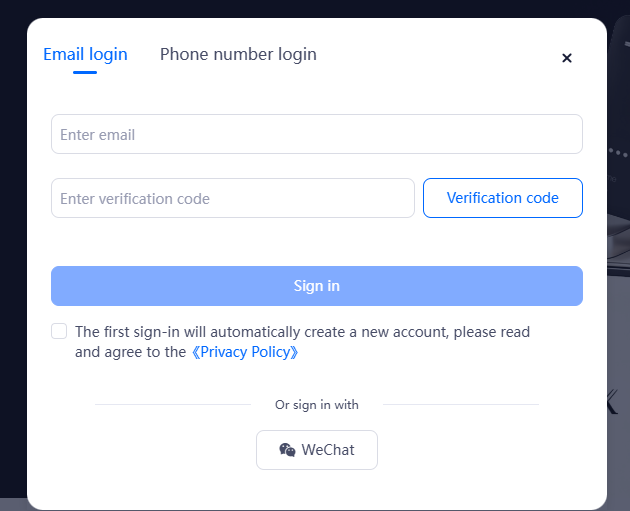 Click on the Sign Up