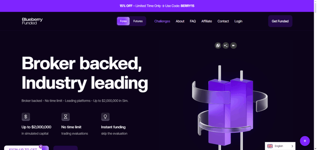 10 Best Prop Firms in Kuwait – Top Funded Trading Platforms 8 Blueberry Funded