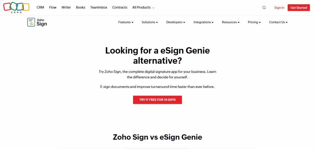  Zoho Sign 