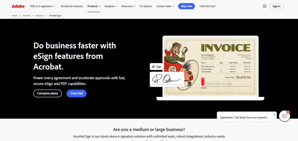 10 Best Doc Signing Softwares for Secure e-Signatures 2 Adobe Acrobat Sign