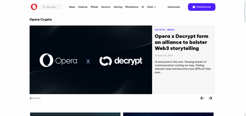Opera Crypto Browser