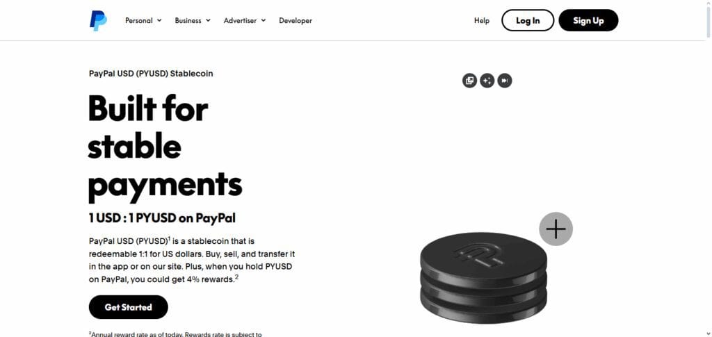 PayPal Rewards (Crypto Beta)