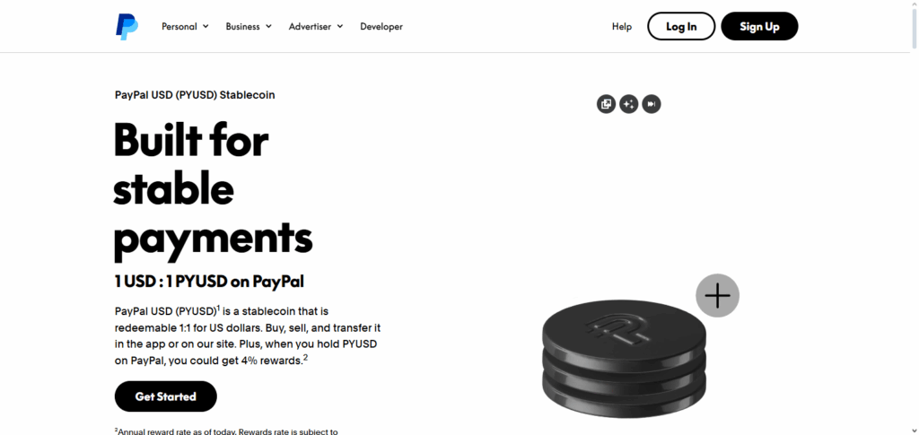 PayPal Rewards (Crypto Beta)