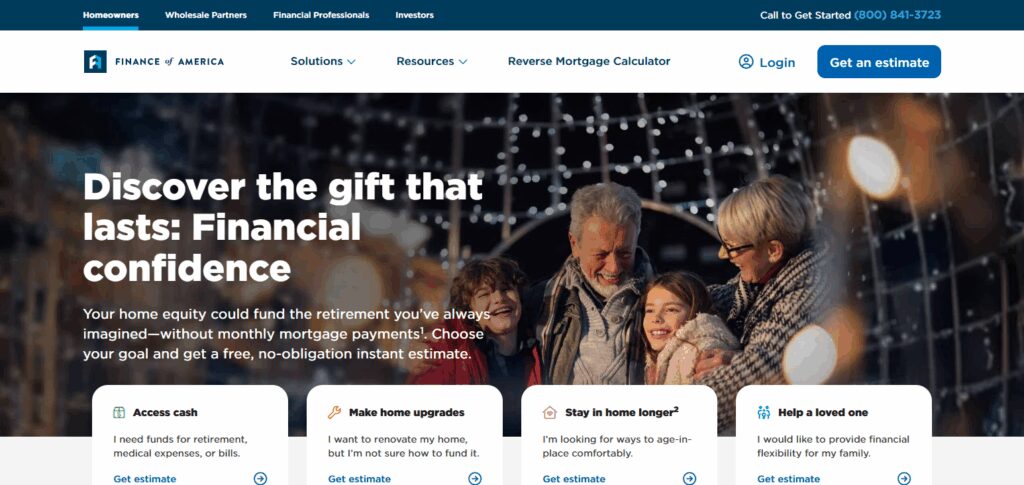 Finance of America Reverse Mortgages