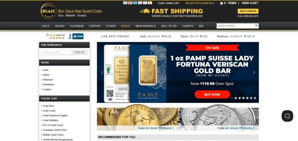 BGASC (Buy Gold And Silver Coins)