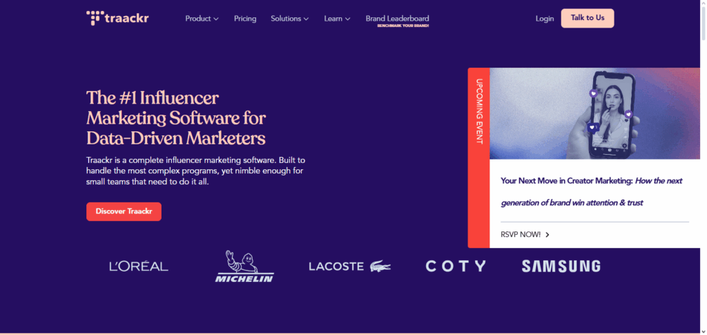 10 Best Crypto Influencer Verification Platforms for Safe Promotions 6 Traackr