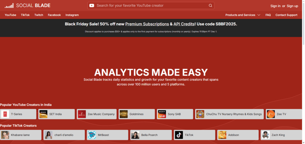 10 Best Crypto Influencer Verification Platforms for Safe Promotions 9 Social Blade