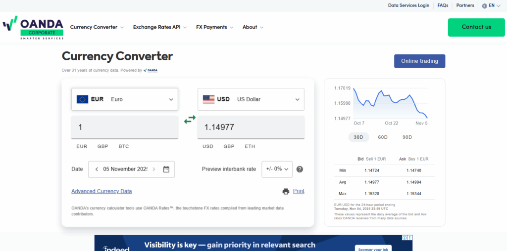 10 Best Platforms for Trading Crypto and Forex Side by Side 9 OANDA