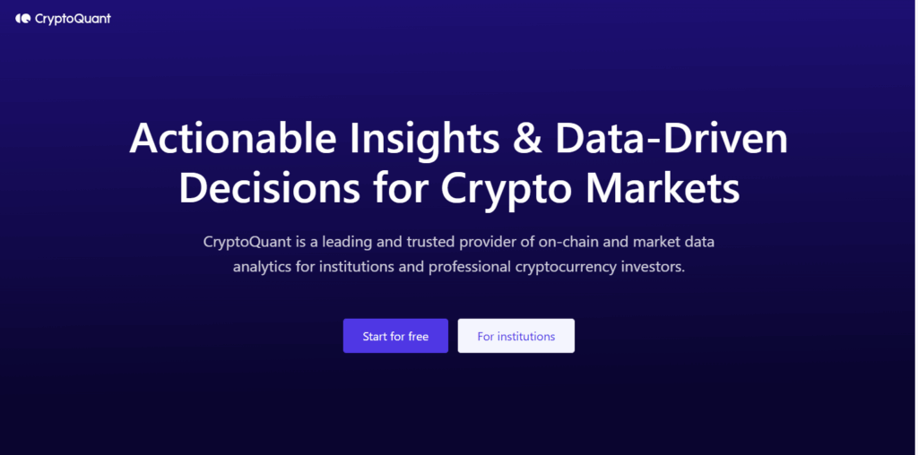 11 Tools to Monitor Real-Time Crypto and Forex Market Movements 5 CryptoQuant