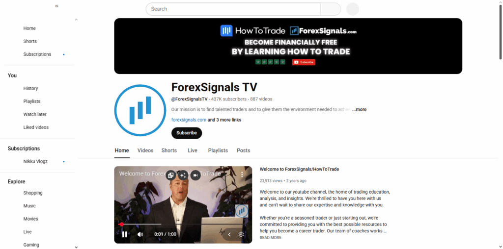 10 YouTube Channels Every Crypto and Forex Trader Should Follow 10 ForexSignals TV