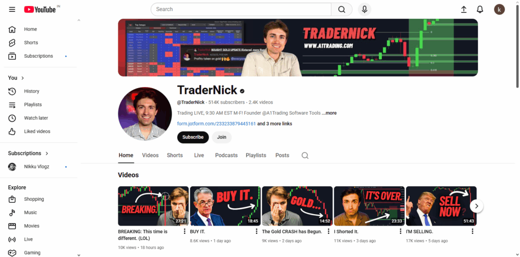 10 YouTube Channels Every Crypto and Forex Trader Should Follow 5 TraderNick
