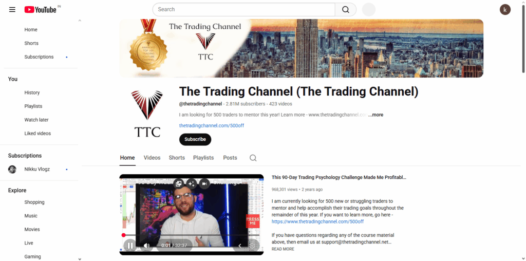 10 YouTube Channels Every Crypto and Forex Trader Should Follow 3 The Trading Channel
