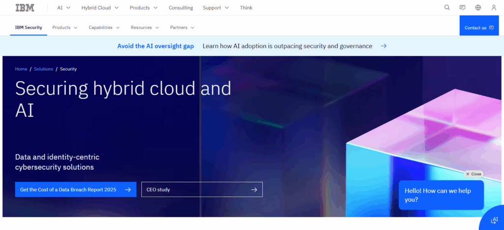 10 Cybersecurity Development Services Company 7 IBM Security