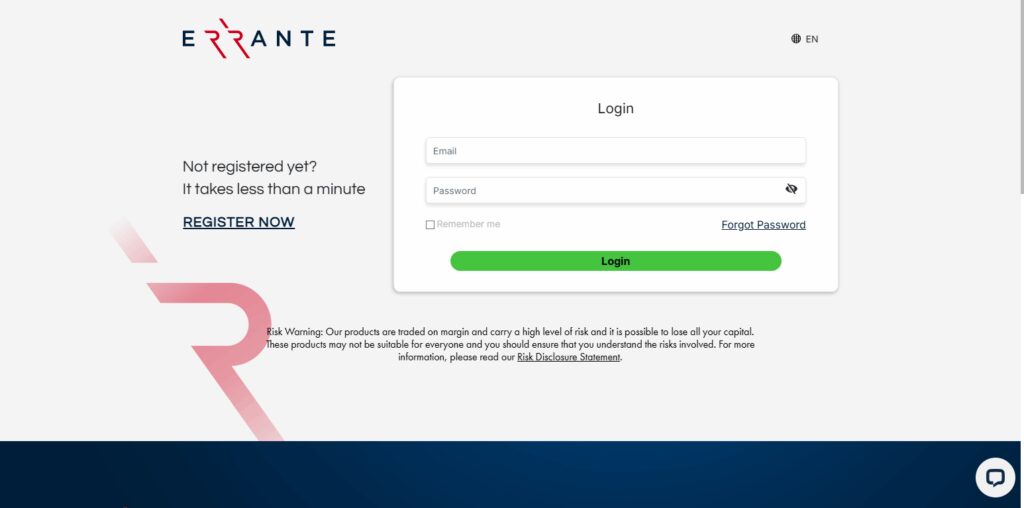 Step 1: Visit the Errante Official Website