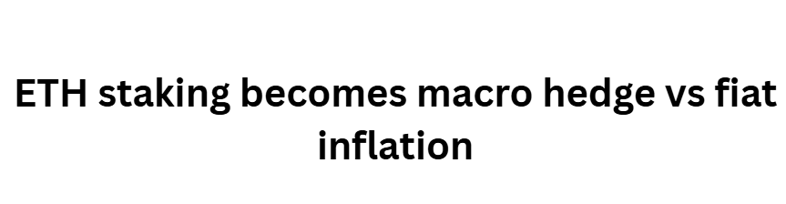 10 Bold Predictions for the Next Big Crypto and Forex Bull Run 11 ETH staking becomes macro hedge vs fiat inflation