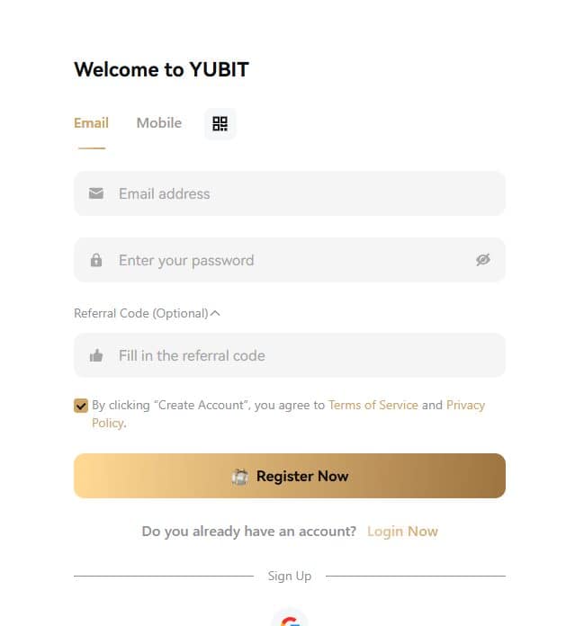 Click “Register”
