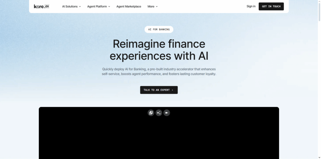 Kore.ai Finance Bot