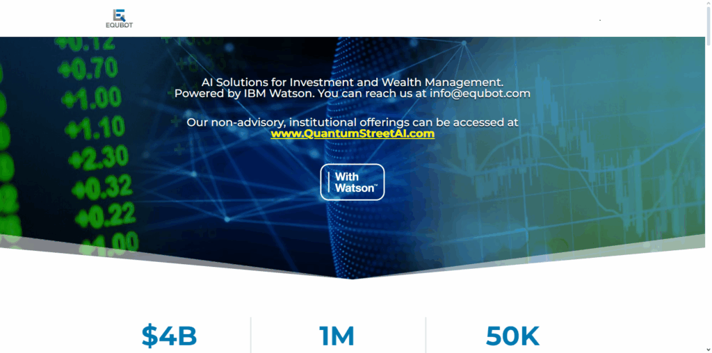 10 Best AI Tools to Generate Market Predictions for Smarter Trading 6 EquBot (IBM Watson)