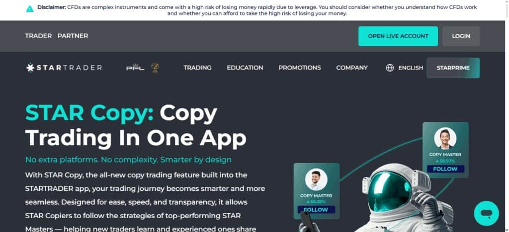StarTrader Copy Trading