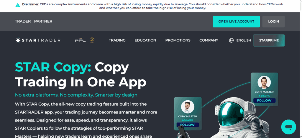 StarTrader Copy Trading