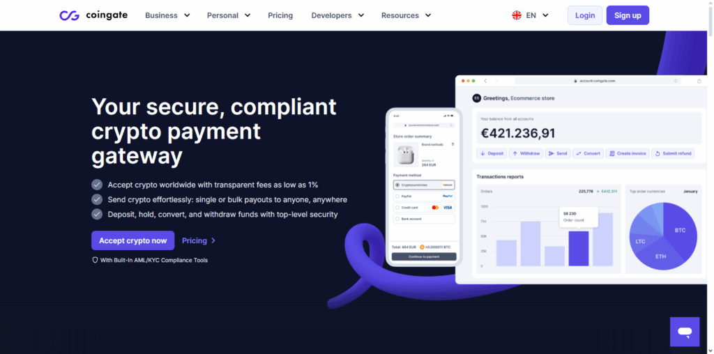 10 Best Crypto and Fiat Payment Gateways in Hungary 4 CoinGate