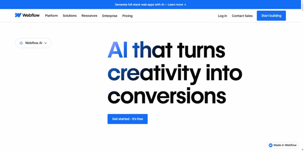 Webflow AI