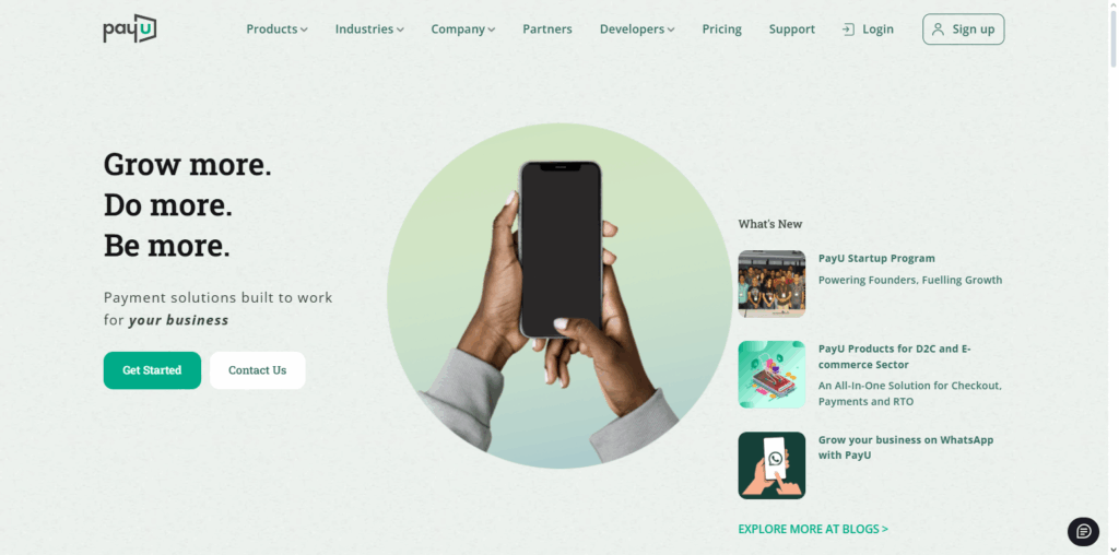 10 Best AI-Powered Payment Gateways for Freelancers in India 8 PayU India