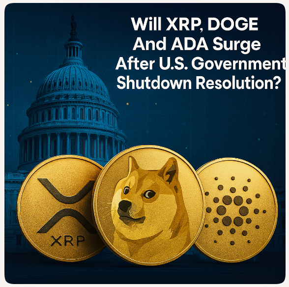 Will XRP, DOGE & ADA Surge After U.S. Govt Shutdown?