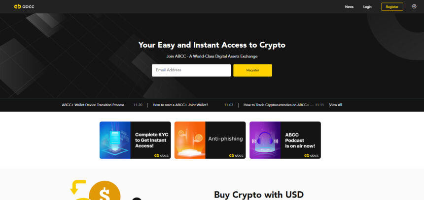 ABCC Exchange Review – Features, Fees & How It Works