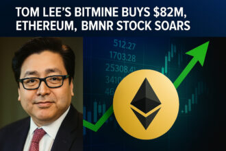 Tom Lee’s Bitmine Buys $82M Ethereum, BMNR Stock Soars