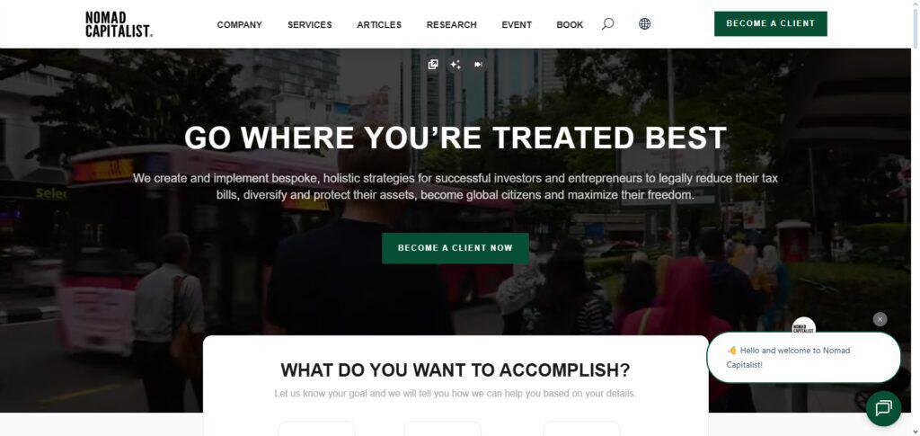 Nomad Capitalist AI Planner