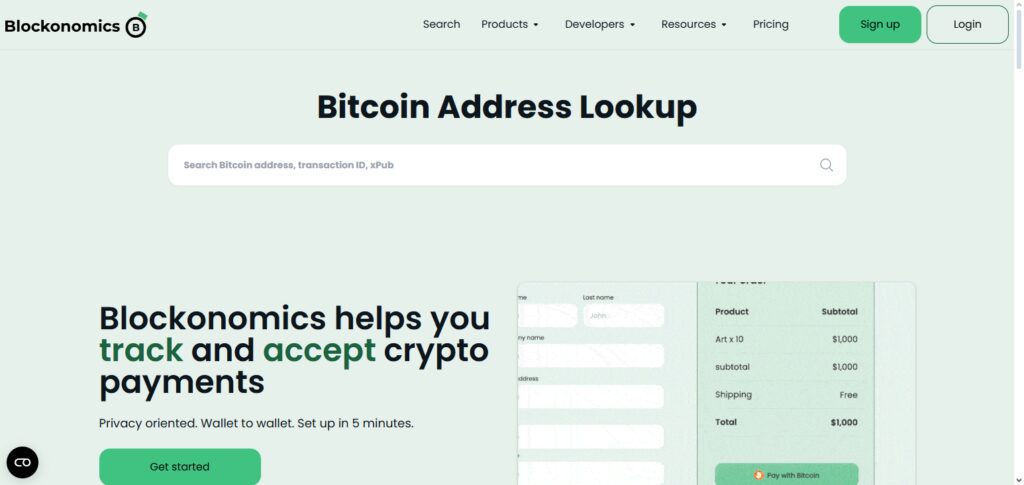 Blockonomics