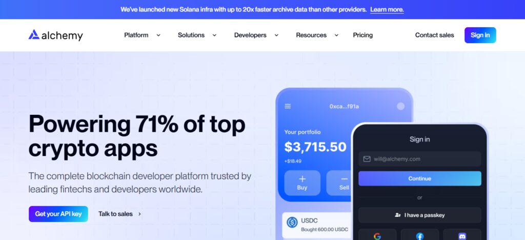 11 Best Web3 Commerce Infrastructure Alternatives for 2026 2 Alchemy
