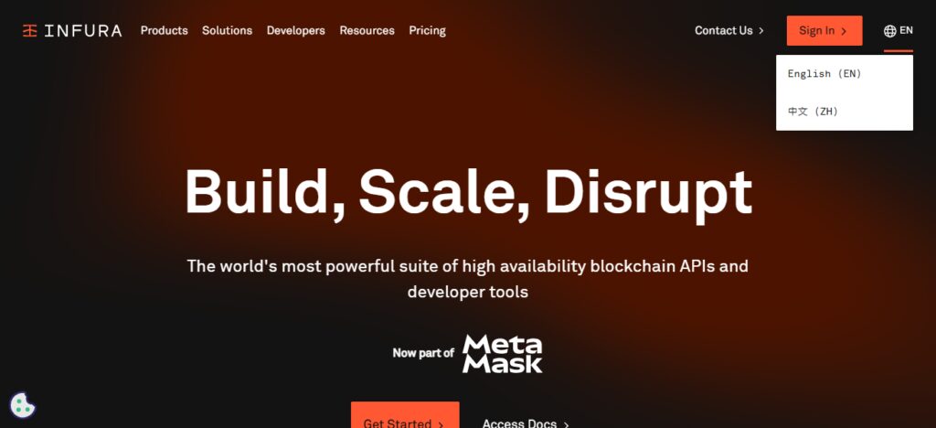 11 Best Web3 Commerce Infrastructure Alternatives for 2026 6 5. Infura (Consensys)
