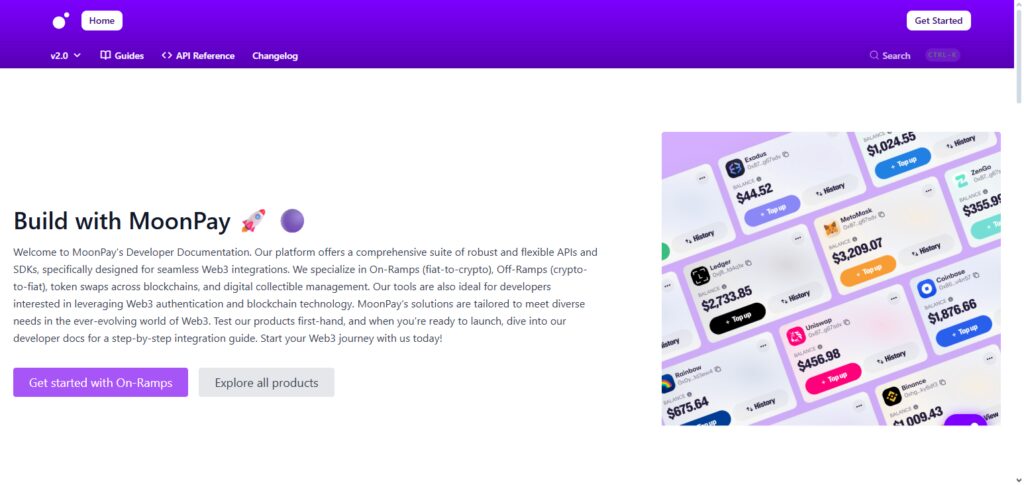 10 Best Stripe Crypto API Alternatives In 2026 7 MoonPay API