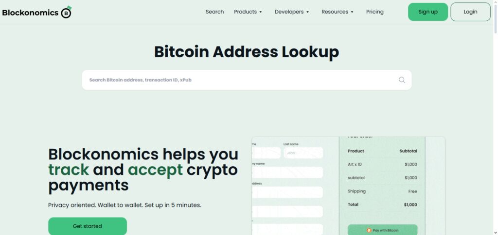 Blockonomics