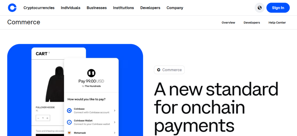 10 Best BitCart Alternatives for Secure Crypto Payments 2025 2 1. Coinbase Commerce