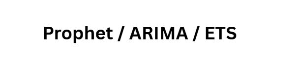 Prophet / ARIMA / ETS