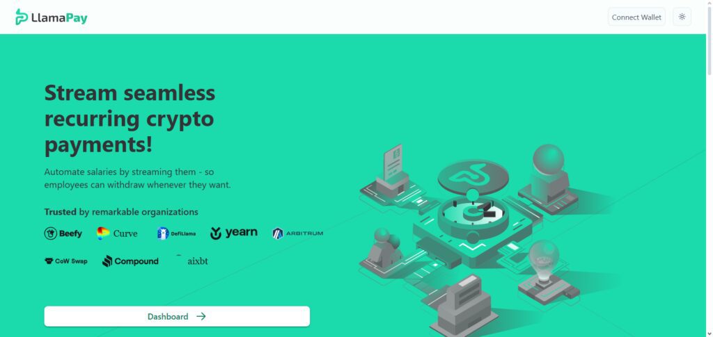 10 Best Sablier Pay Alternatives for Real-Time Crypto Payroll & Payments 2026 3 LlamaPay