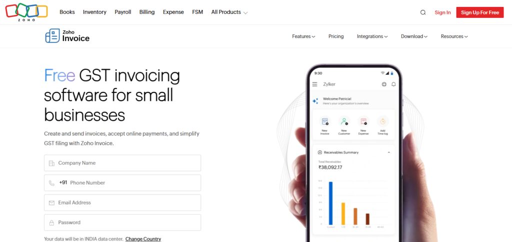 10 Best InvoiceMate Crypto Alternatives In 2026 4 Zoho Invoice