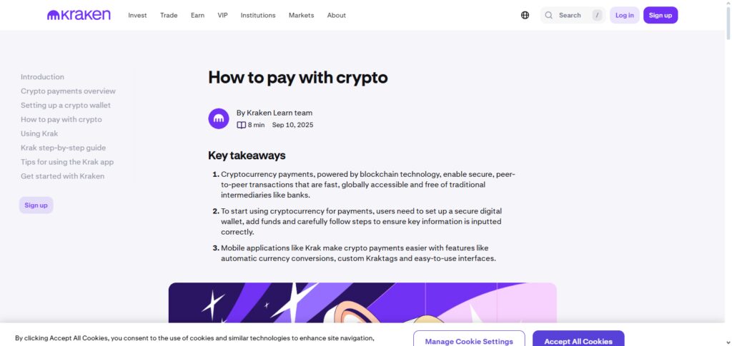 Kraken Pay (via Kraken Exchange)