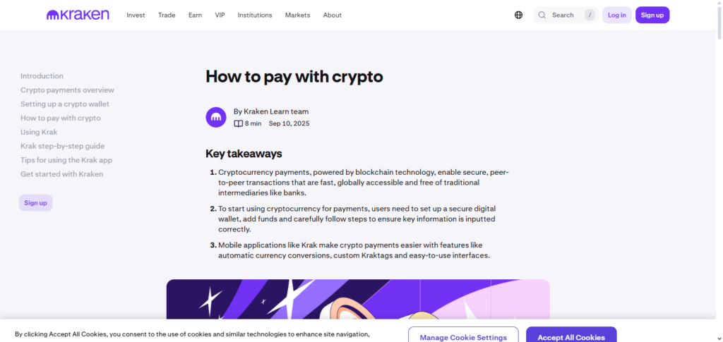 Kraken Pay (via Kraken Exchange)