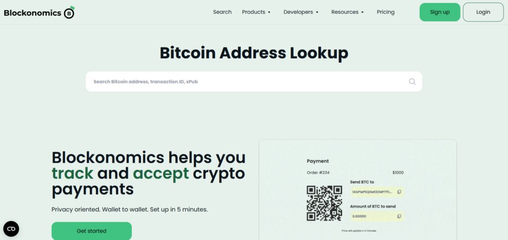 Blockonomics