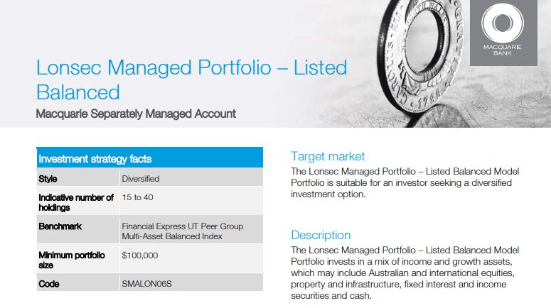Lonsec Balanced Portfolio