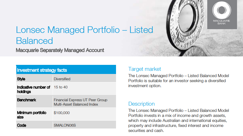 Lonsec Balanced Portfolio