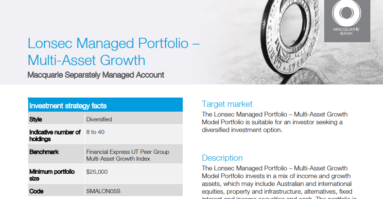 Lonsec Growth Portfolio