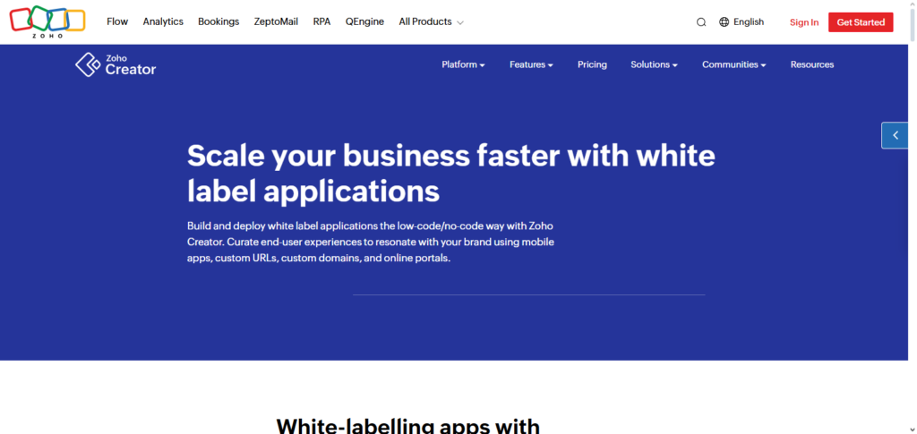 Zoho Creator (White‑Label)